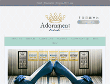 Tablet Screenshot of adornmentevents.com